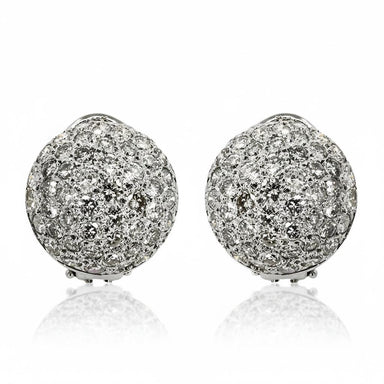 Pave Diamond Dome Earrings