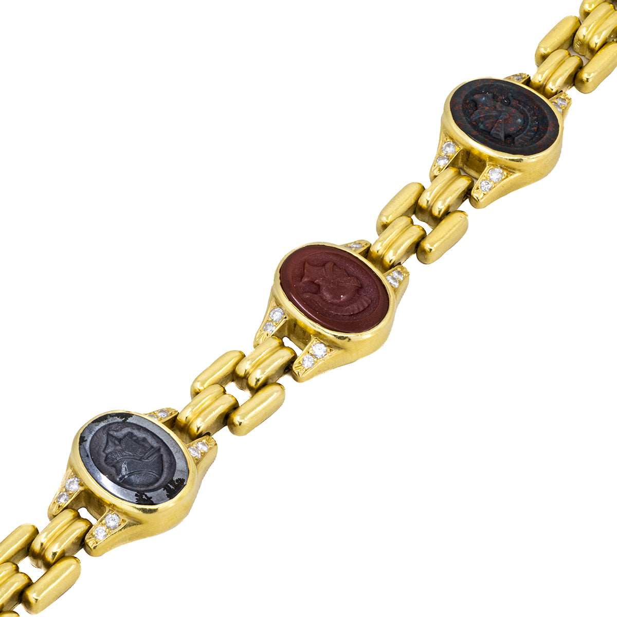 18k Intaglio Bracelet