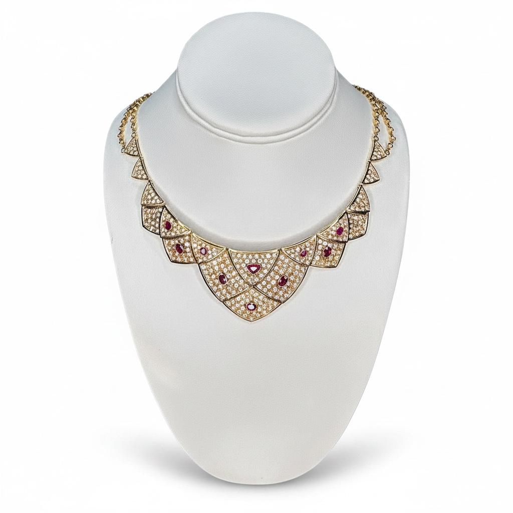Stunning 18k Neclace & Bracelet Suite