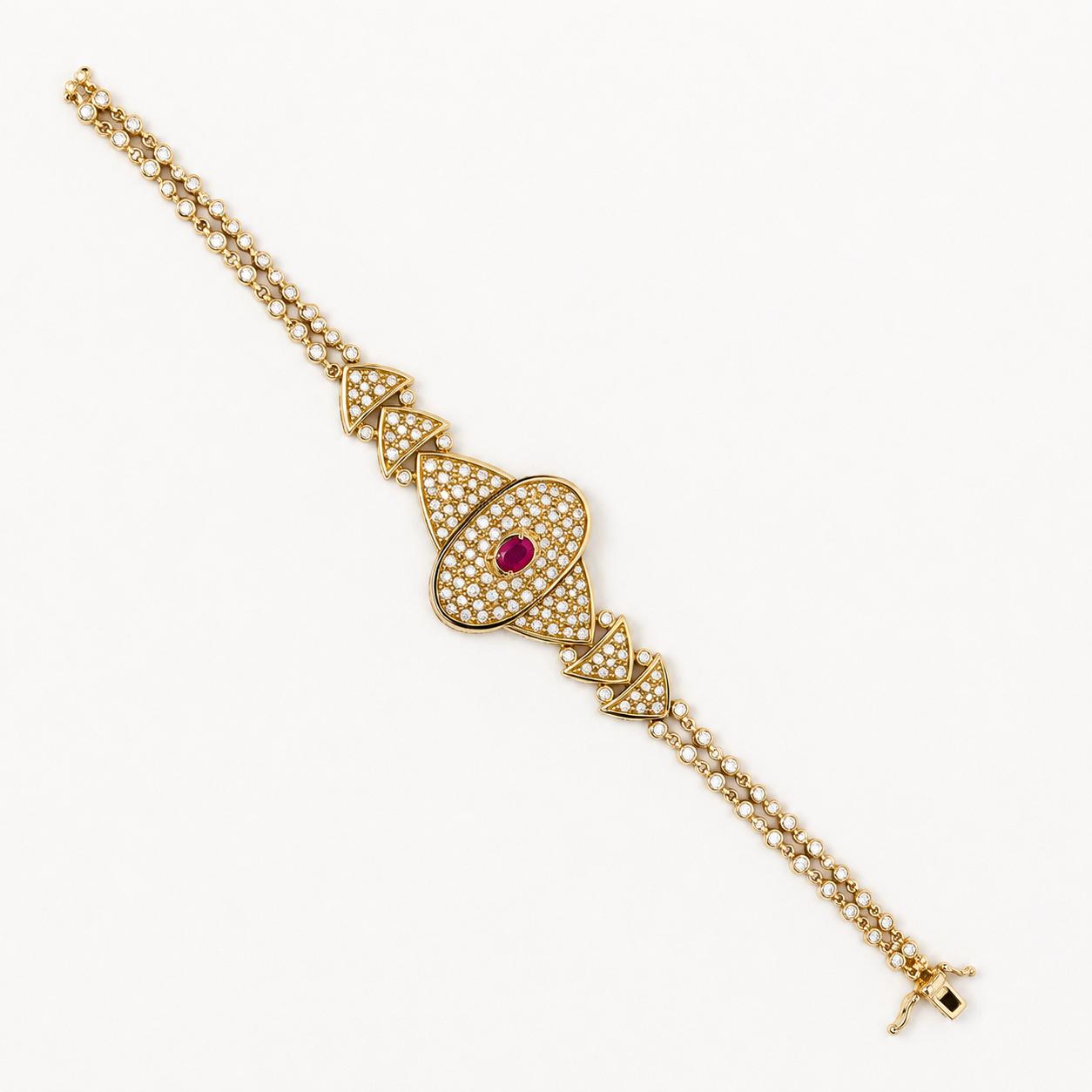 Stunning 18k Neclace & Bracelet Suite