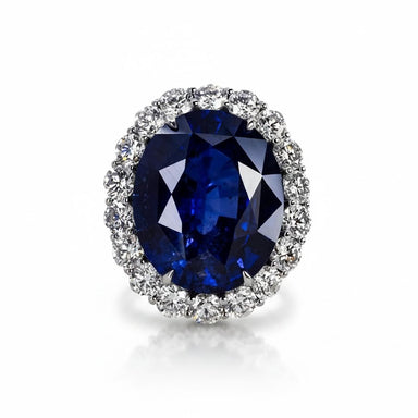 Platinum 20.12 Carat Sapphire Ring