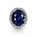 Platinum 20.12 Carat Sapphire Ring