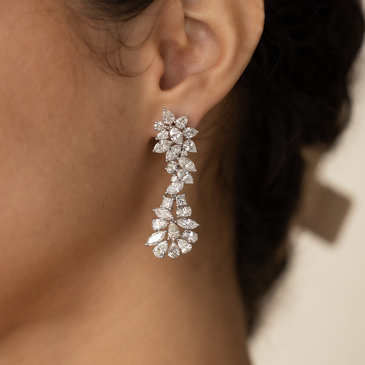 18k Chandelier Drop Earrings