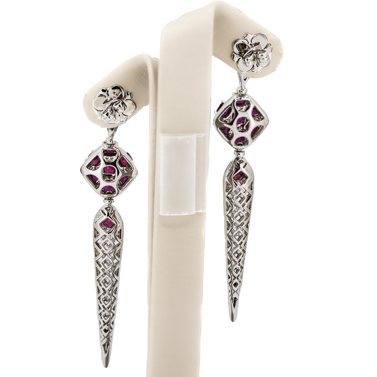 18k Ruby Drop Earrings