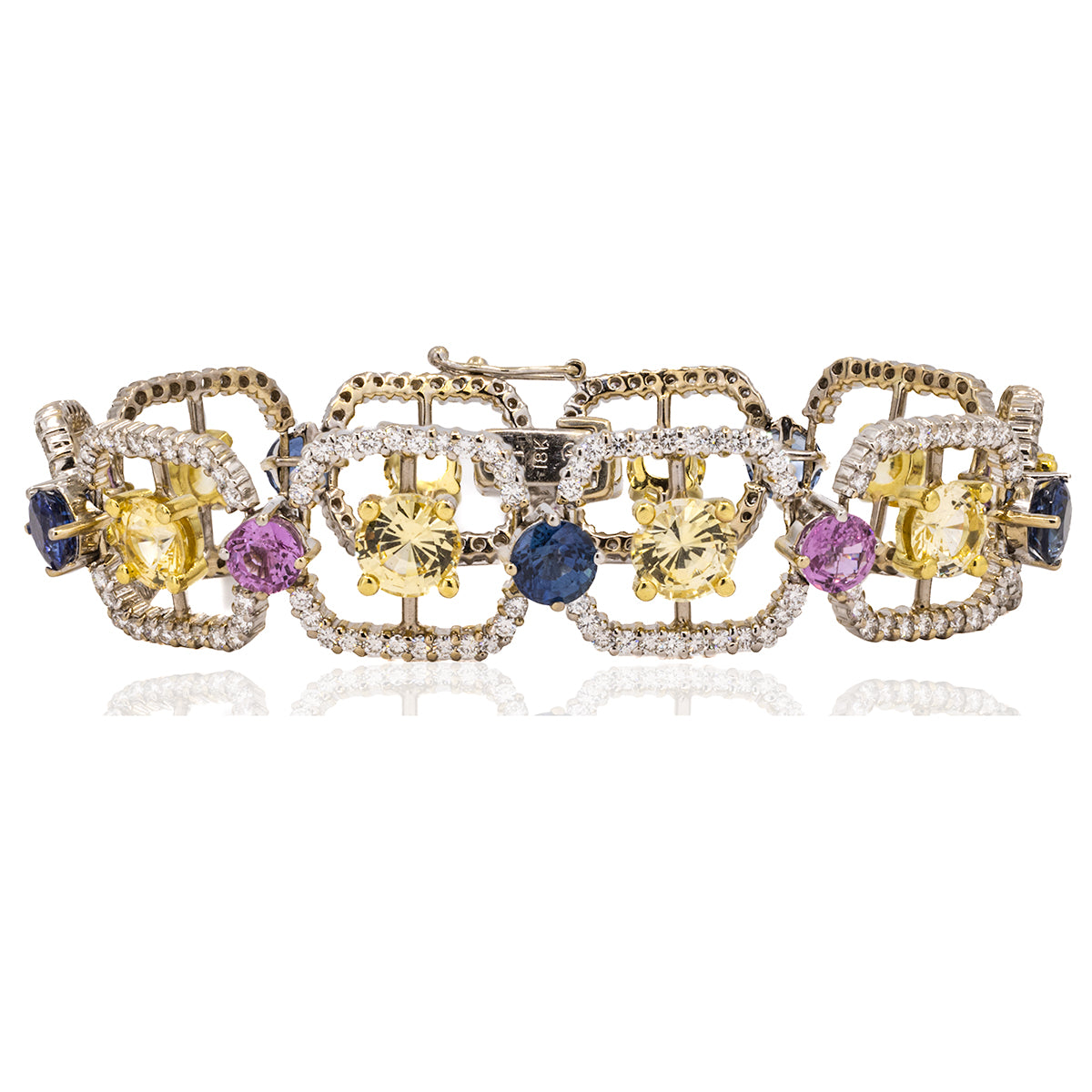 18k Fancy Sapphire Bracelet