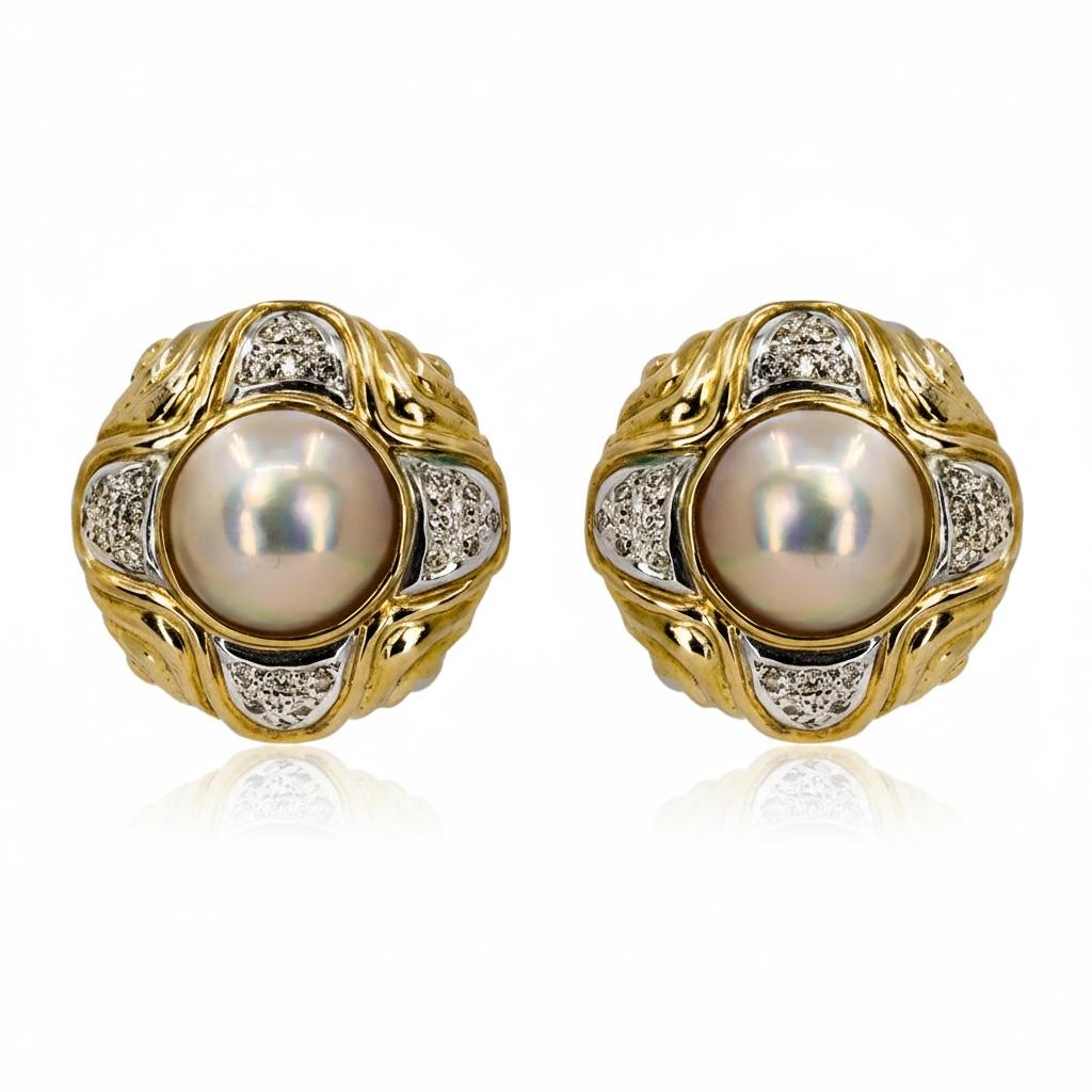 Mabe Pearl Earrings