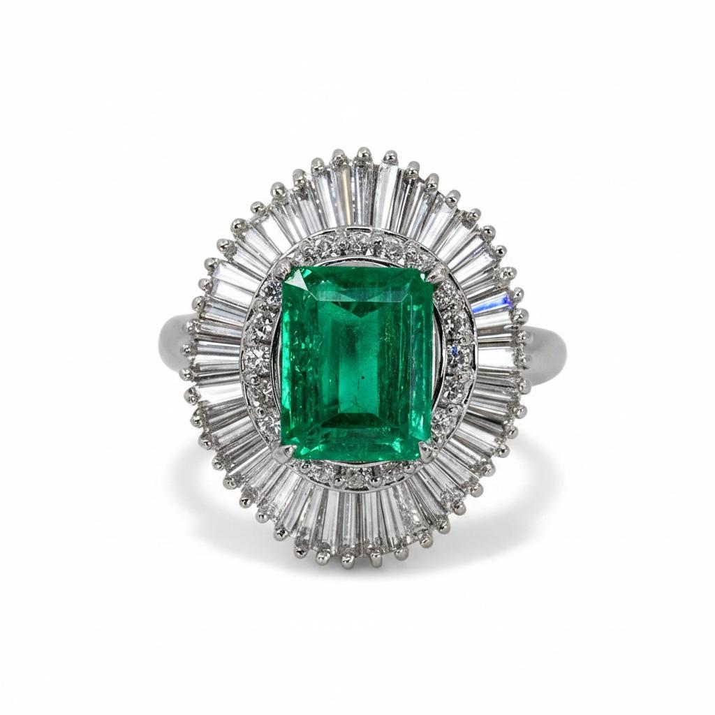 Emerald Ballerina Ring