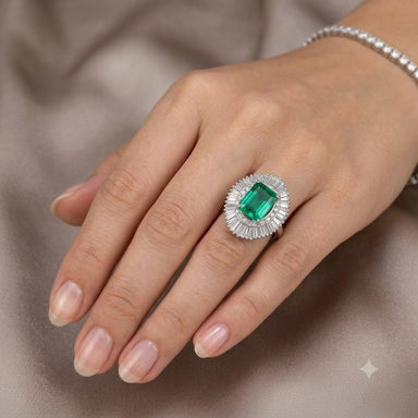 Emerald Ballerina Ring
