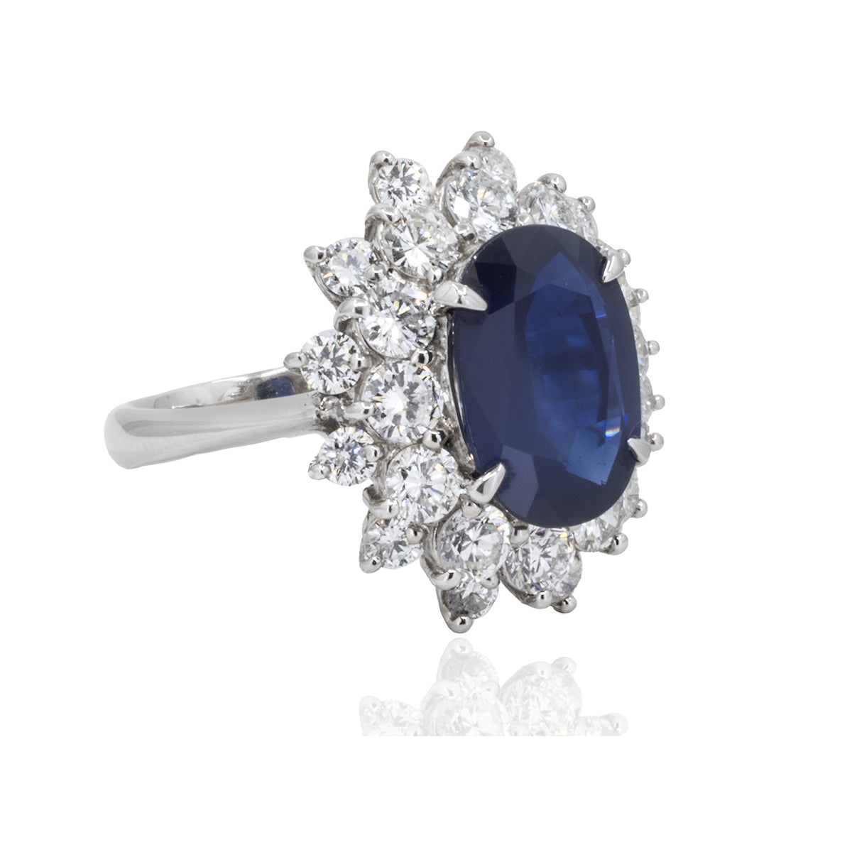 Platinum Sapphire Ring