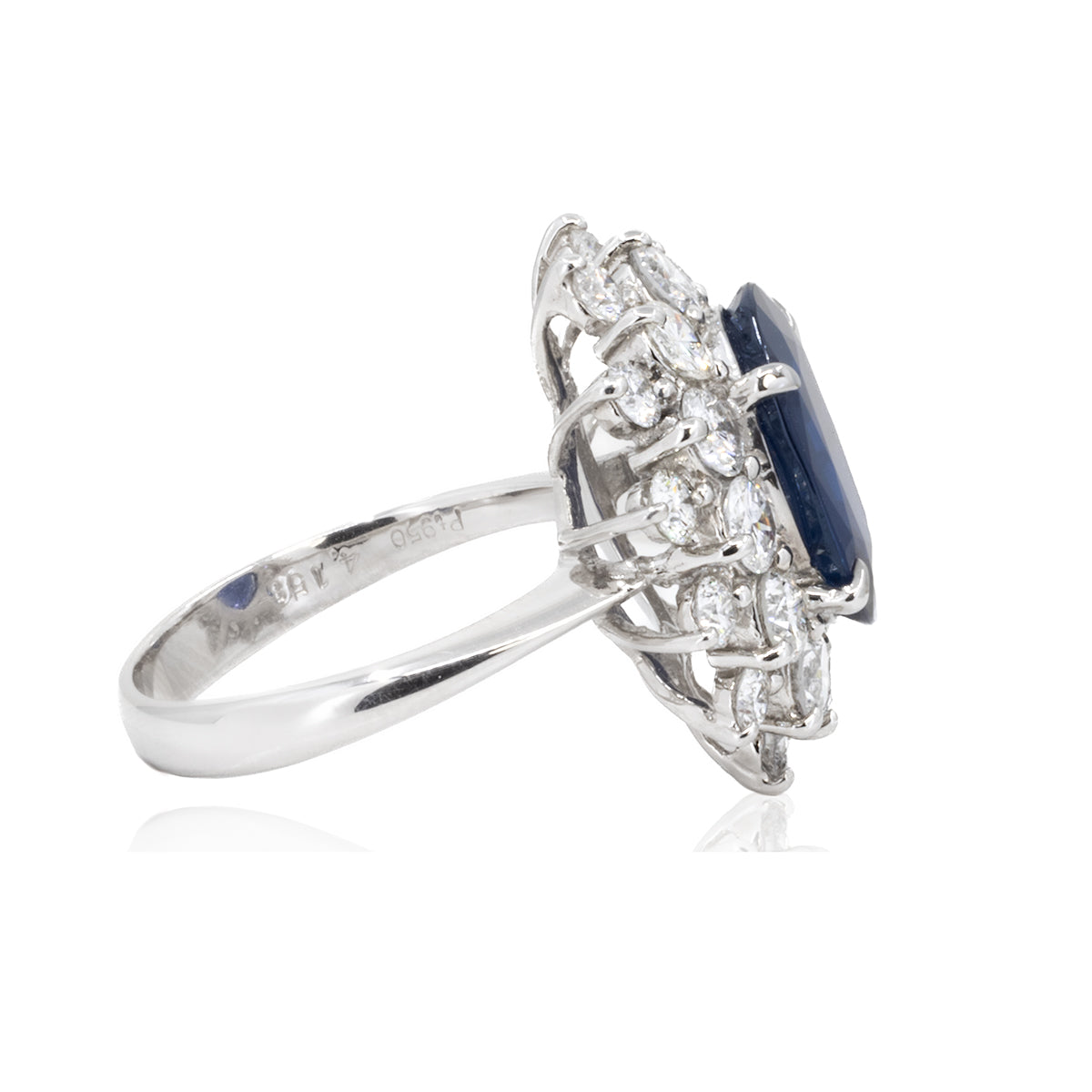 Platinum Sapphire Ring