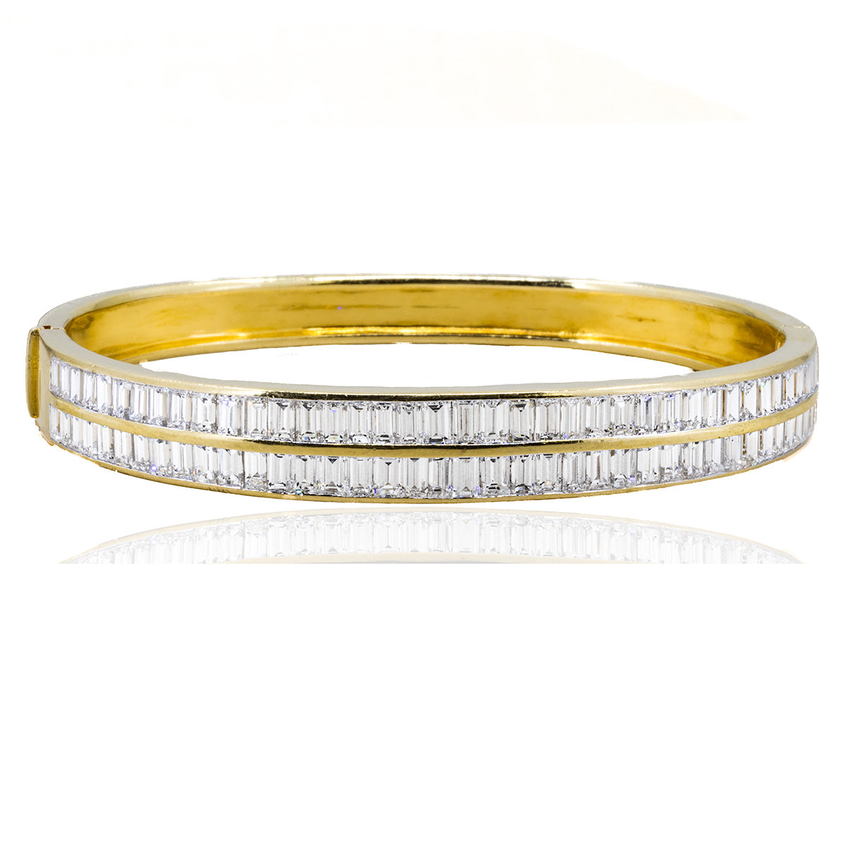 18k Diamond Bangle