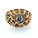 14k Vintage Hand Made Diamond Ring