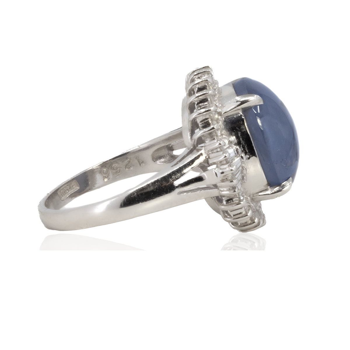 Platinum Star Sapphire Ring