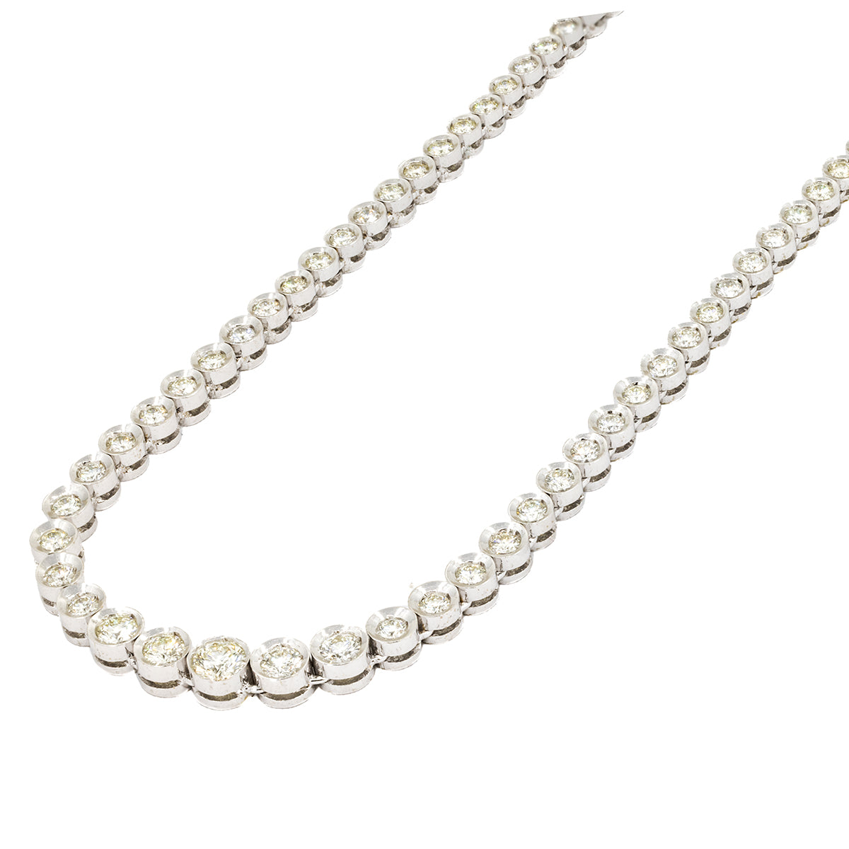 18k Graduated Diamond Necklace