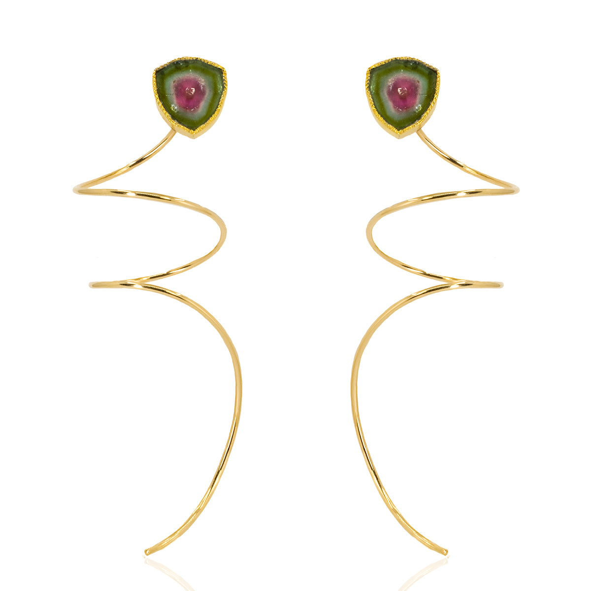 Watermelon Tourmaline Earrings