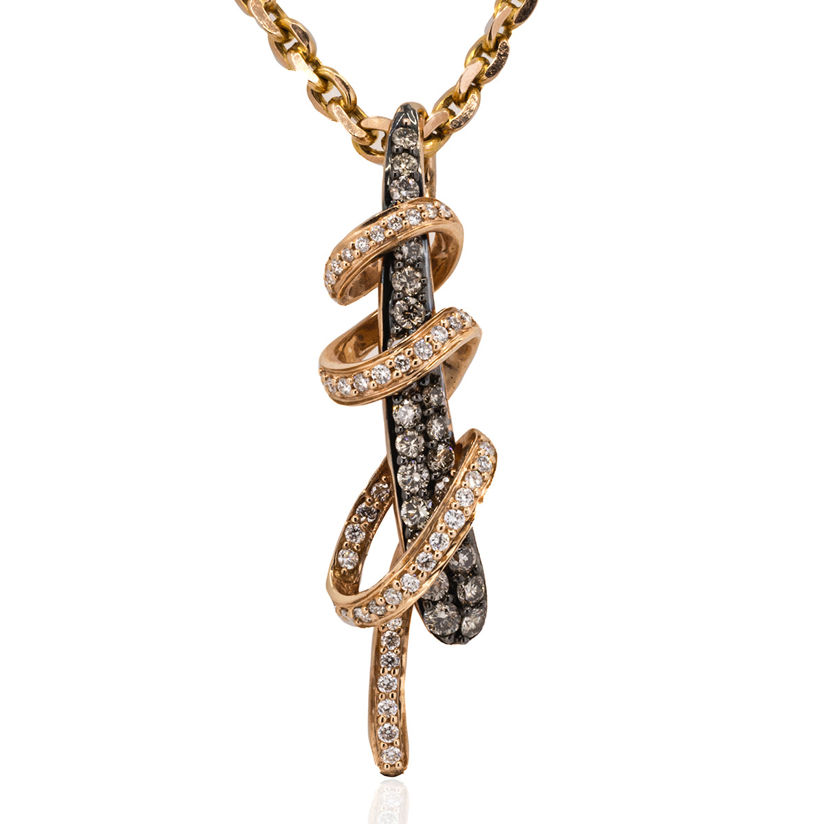 Levian Rose Gold Diamond Pendant