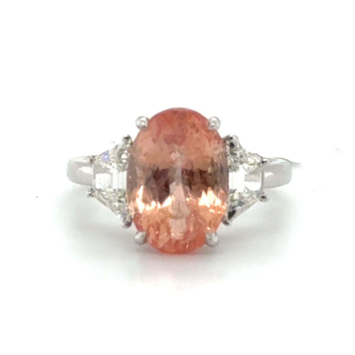 6.08 No Heat Sri Lanka Padparadscha Sapphire Ring