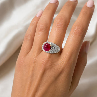 8.61 Carat Burma Ruby Ring