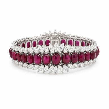 1950's Burma Ruby Bracelet