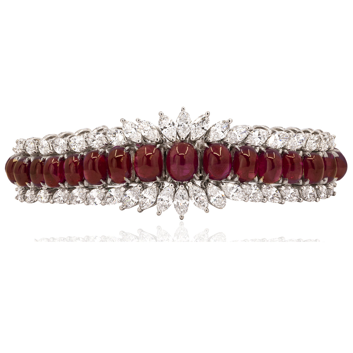 1950's Burma Ruby Bracelet