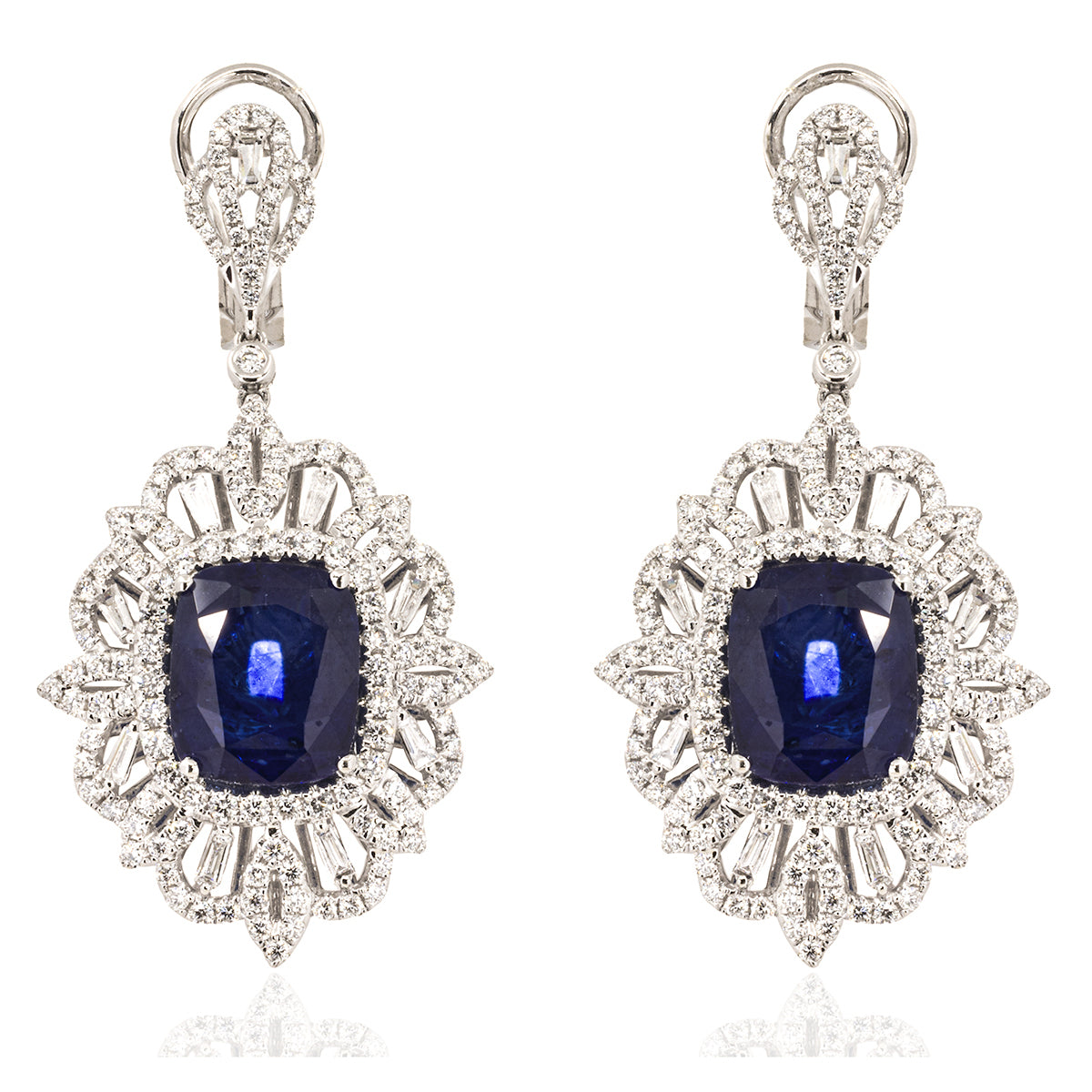 18k Sapphire Earrings