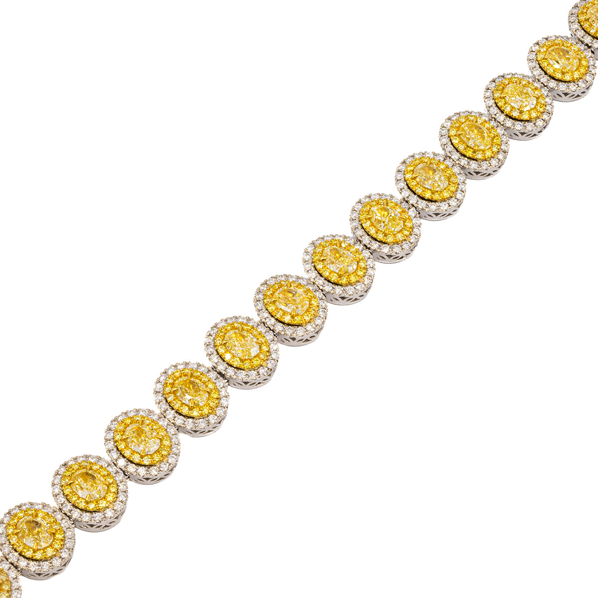 18k Yellow Diamond Bracelet