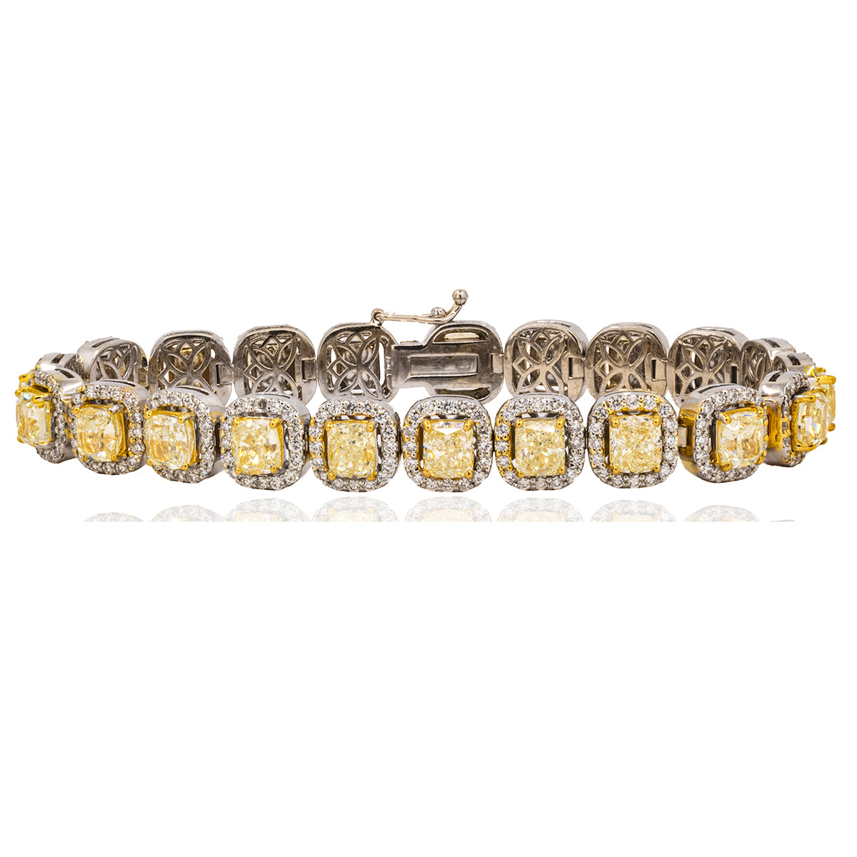 18k Yellow DIamond Bracelet