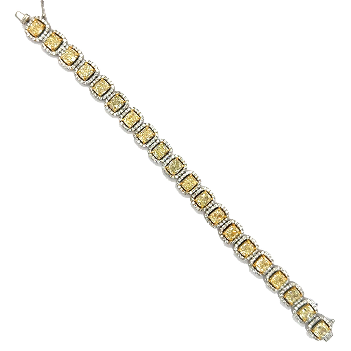 18k Yellow DIamond Bracelet