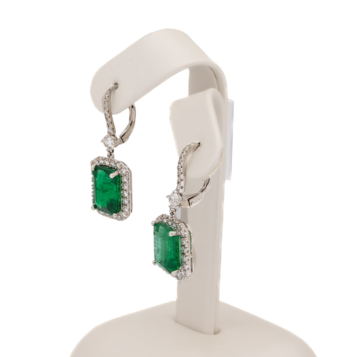 18k Emerald Earrings