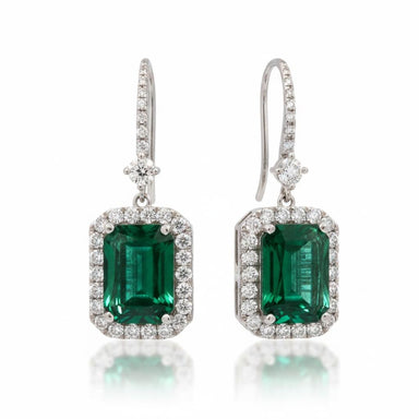 18k Emerald Earrings