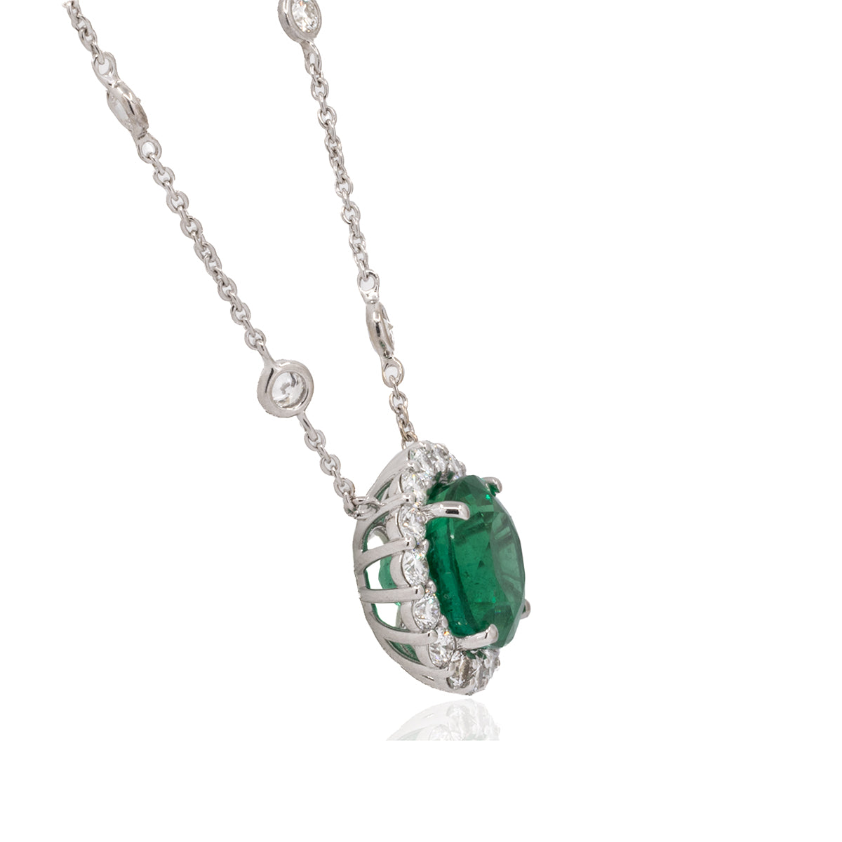 18k Emerald Necklace