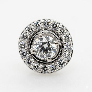 18k White Gold Diamond Pendant