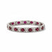 Platinum Engraved Ruby Bracelet