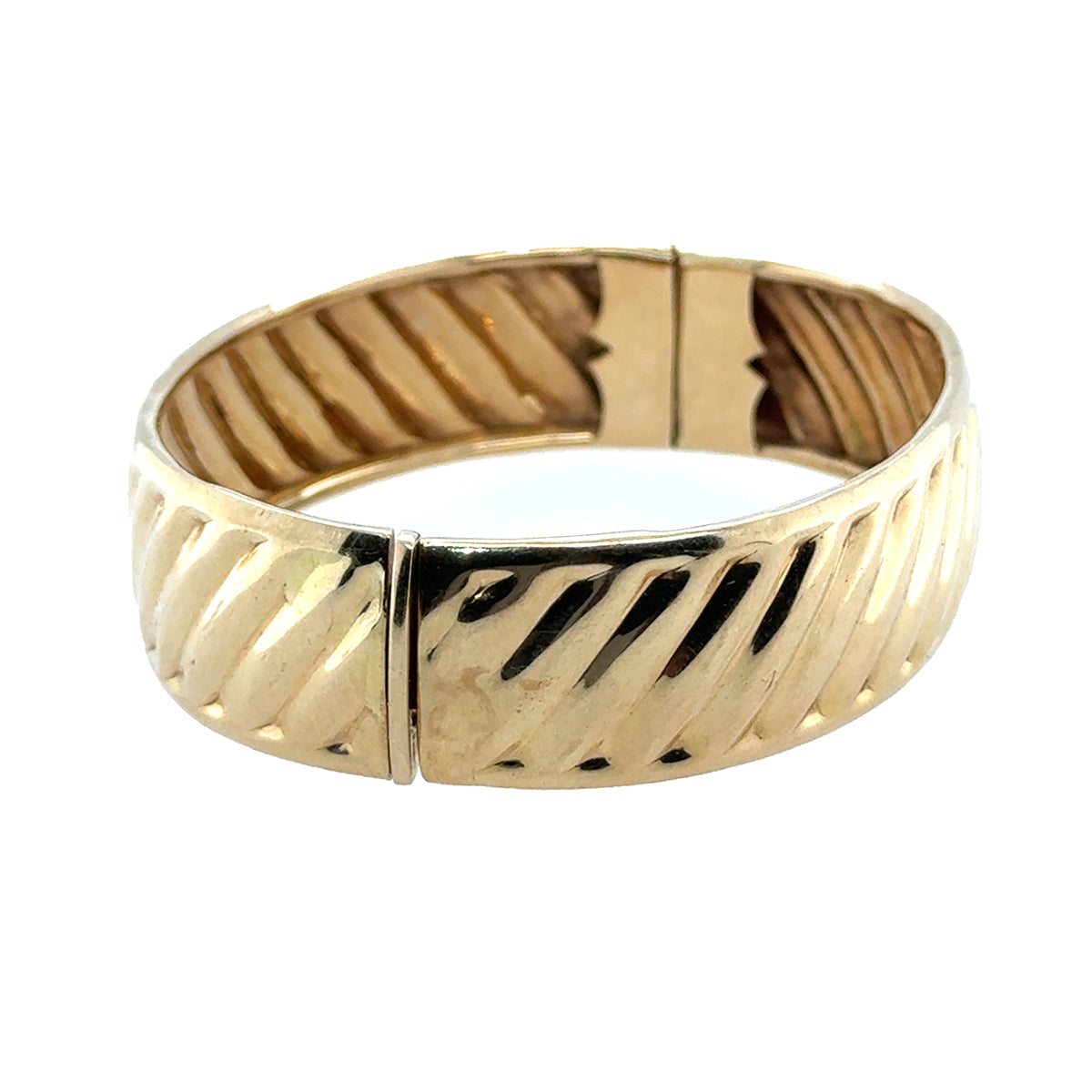 14k Italian Hinged Bangle