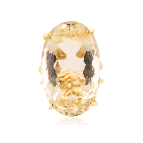 18k Lemon Citrine Ring