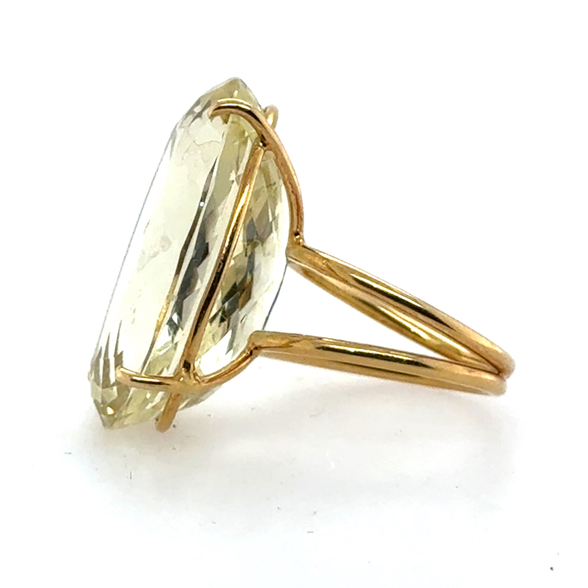 18k Lemon Citrine Ring