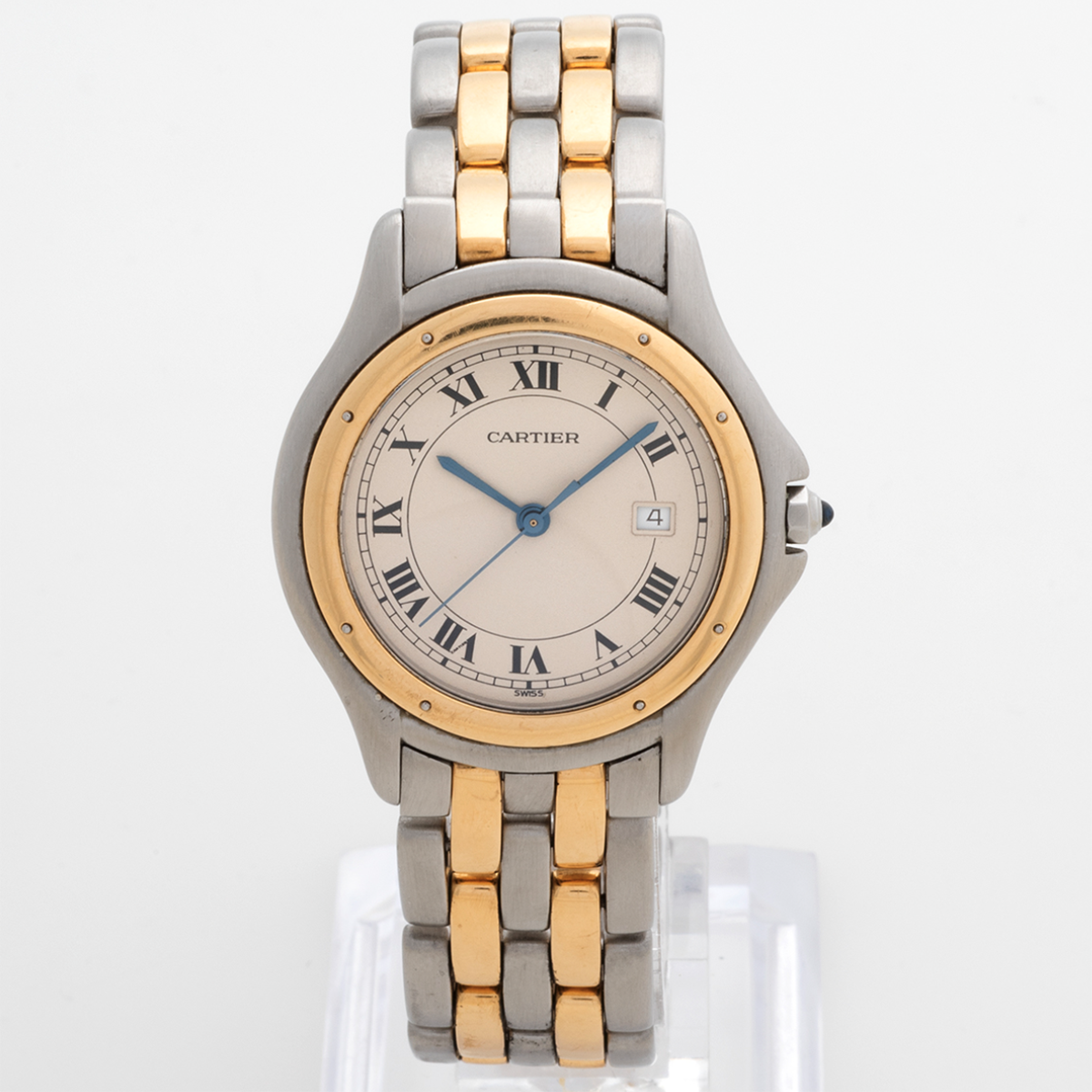 Cartier 18k & Stainless 33mm Cougar