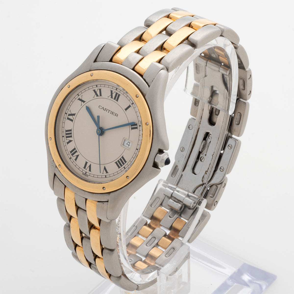 Cartier 18k & Stainless 33mm Cougar