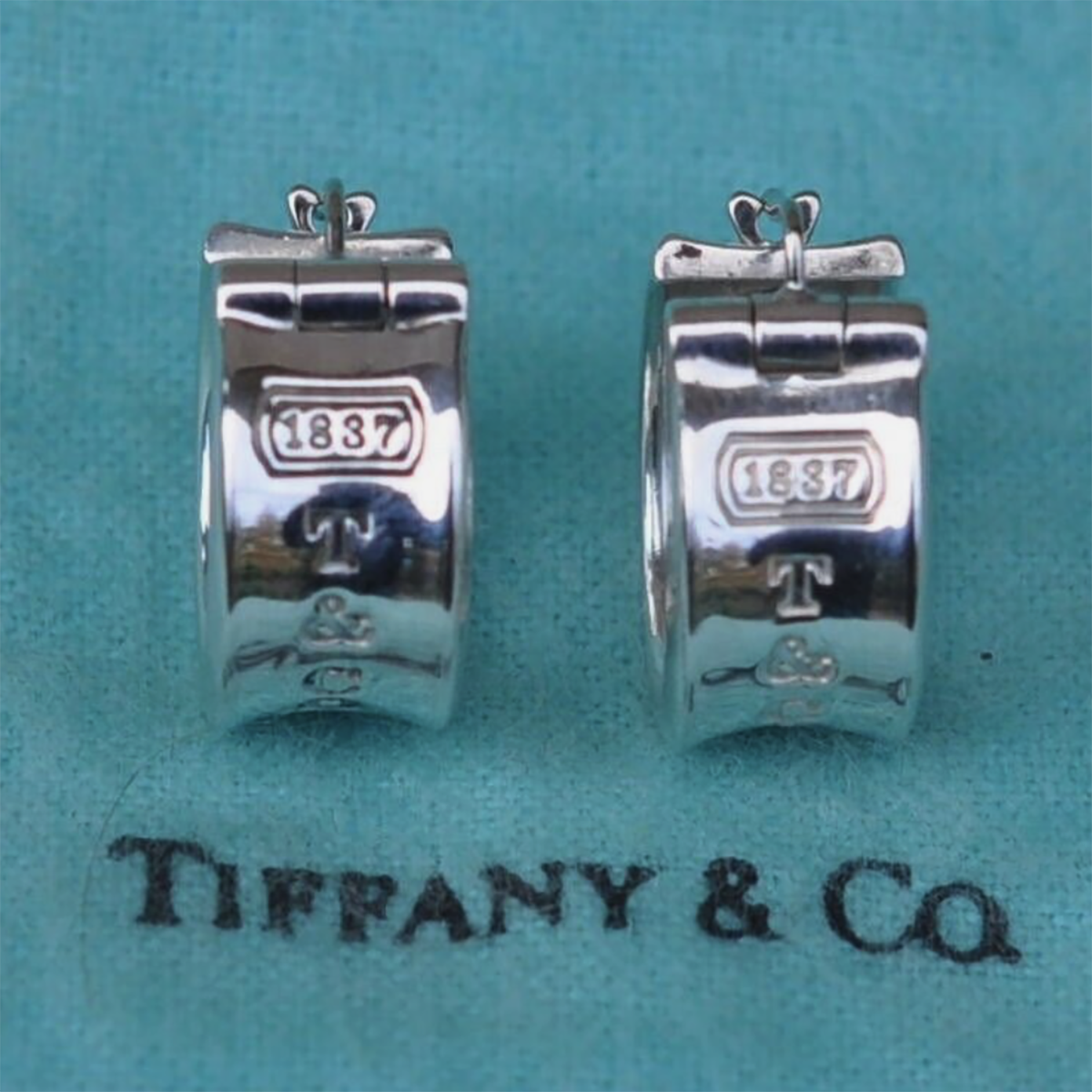 Tiffany & Co "1837" Sterling Silver Earrings