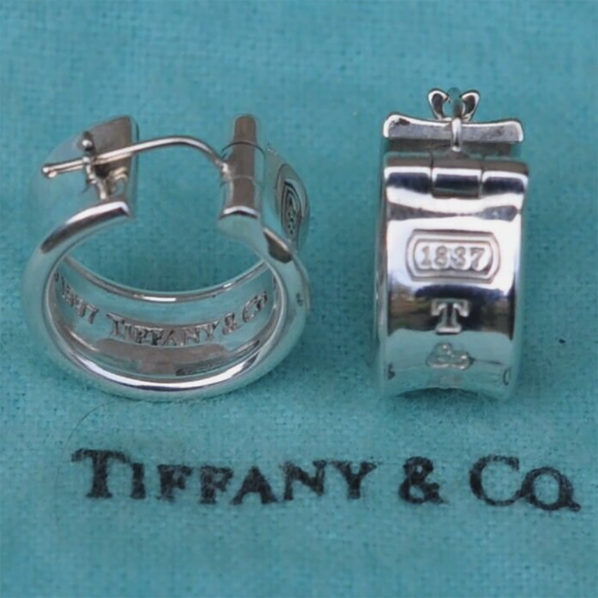 Tiffany & Co "1837" Sterling Silver Earrings