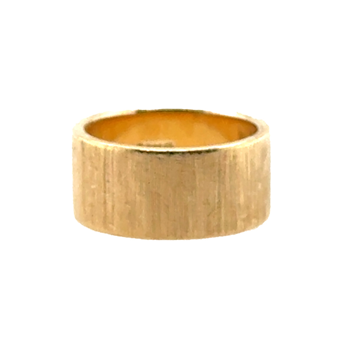 14k Brushed Gold Band, Size 5