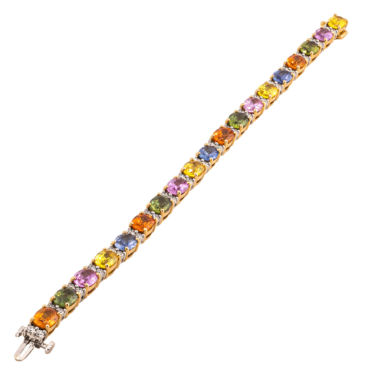 18k Fancy Sapphire Bracelet