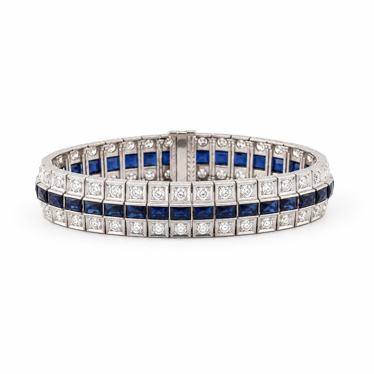 Platinum Art Deco Period Braclet