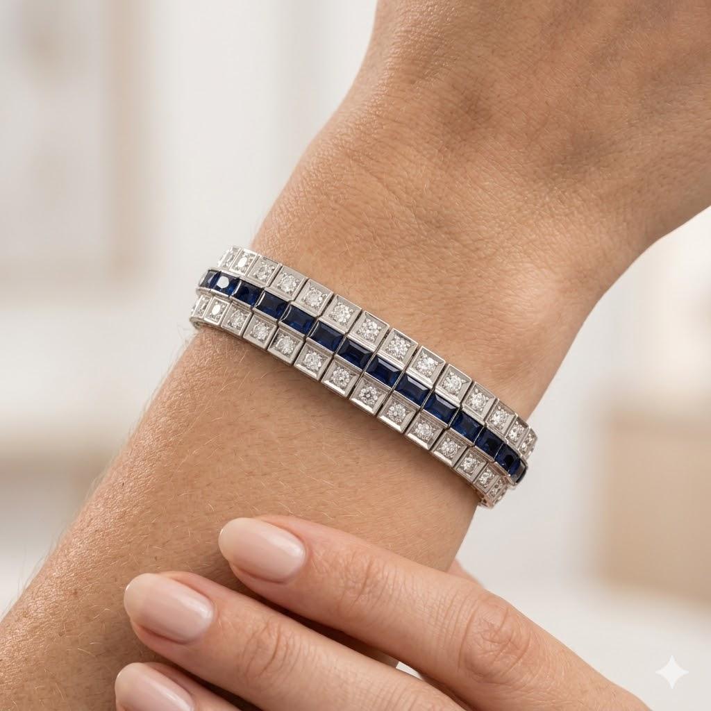 Platinum Art Deco Period Braclet