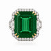 Platinum Emerald Ring