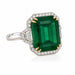 Platinum Emerald Ring