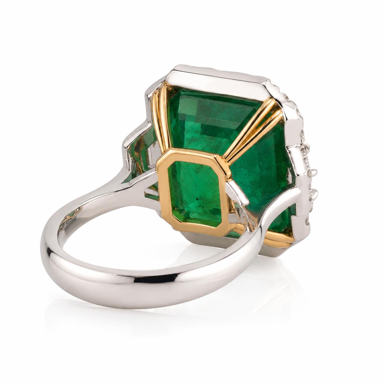 Platinum Emerald Ring