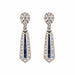 18k Diamond & Sapphire Earrings