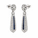 18k Diamond & Sapphire Earrings
