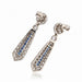 18k Diamond & Sapphire Earrings